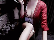 ASMR teasing in red pajamas